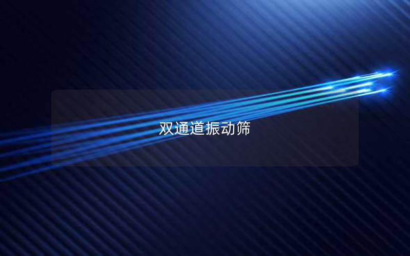 雙通道振動篩 雙通道振動篩